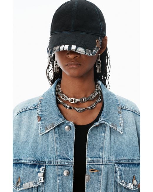 Alexander Wang Blue Oversized Trucker Jacket
