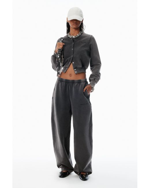 Alexander Wang Black Wide-leg Sweatpants