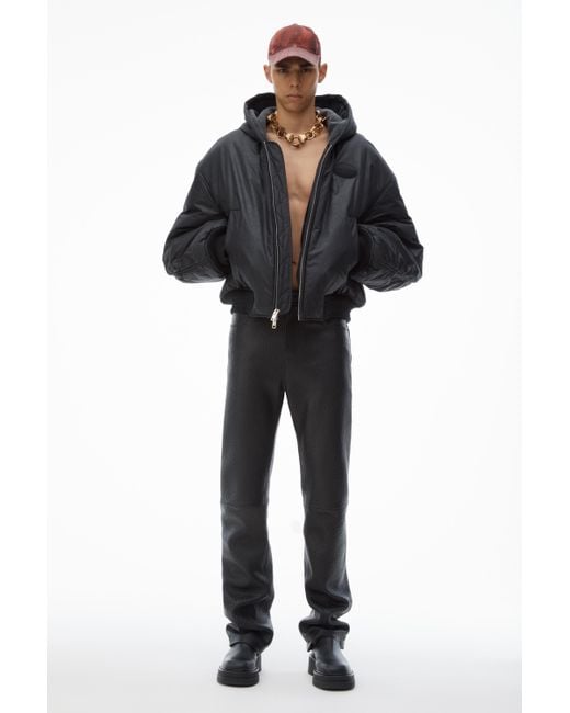 Alexander Wang Black Padded Bomber Jacket for men