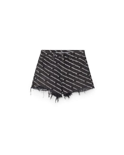 Alexander Wang Black Bite Logo Short