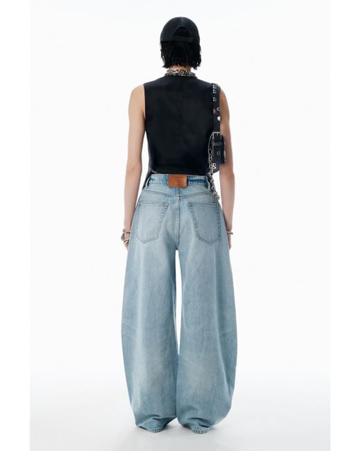 Alexander Wang Blow Up Bleach Blue Mid-rise Jeans | Lyst