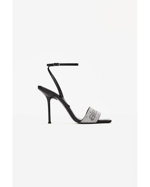 Alexander Wang Black Julie Barely There Heeled Sandals