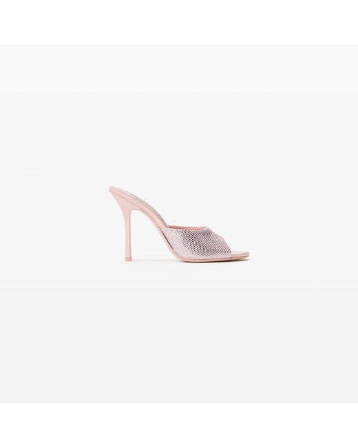 Alexander Wang Pink Cher Crystal Hotfix 105Mm Mule