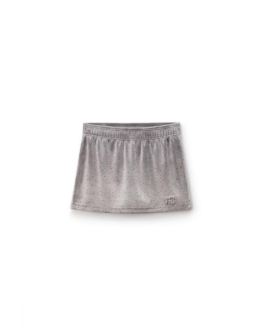 Alexander Wang Gray Mid-Rise Mini Skort