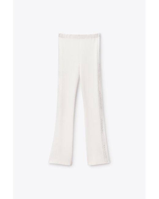 Alexander Wang Black Debossed Logo Fitted Pant