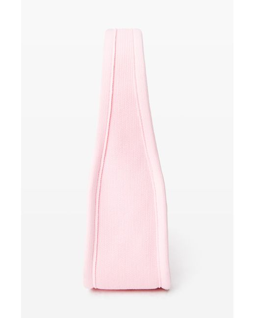 Alexander Wang Pink Ryan Small Bag In Ribbed Knit