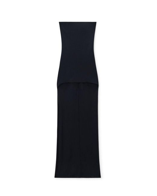 Alexander Wang Blue High Low Strapless Dress