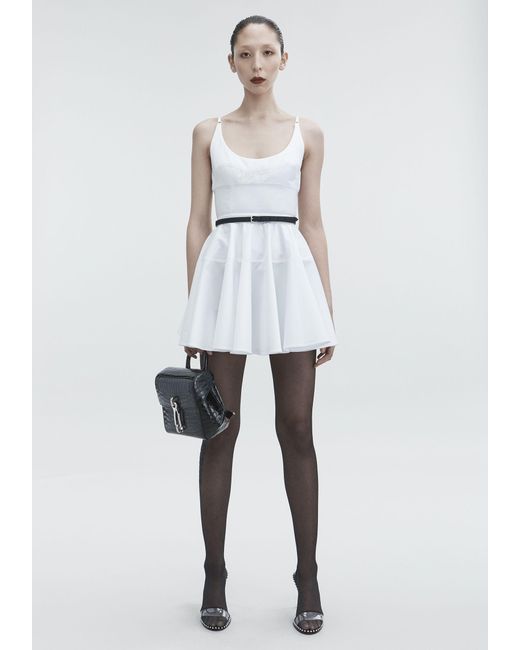 Alexander Wang White Poplin Mini Dress
