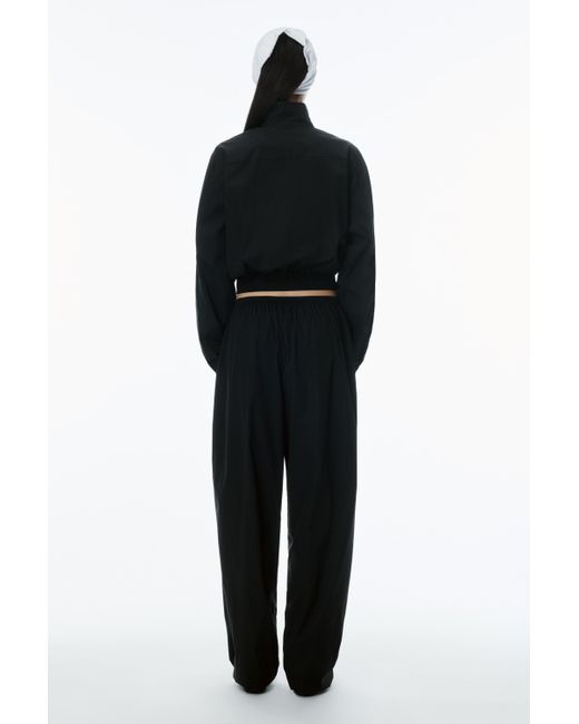 Alexander Wang Black Shrunken Windbreaker Jacket