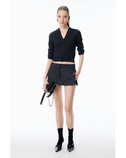 Alexander Wang Black Tailored Mini Skort