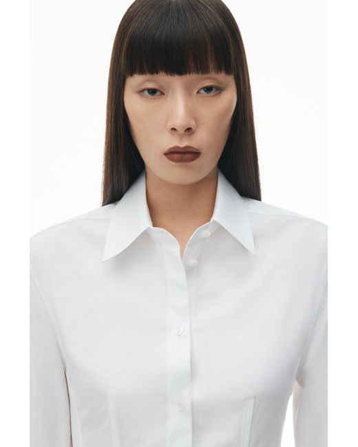 Alexander Wang Gray Mini Shirtdress