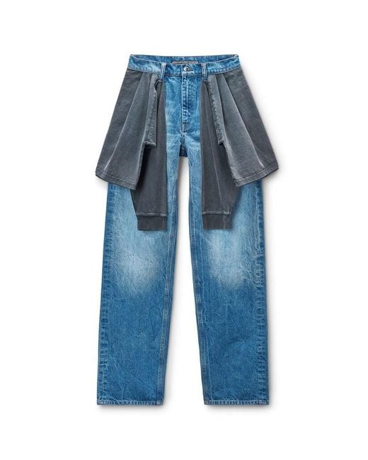 Alexander Wang Black Pre-Styled Balloon Leg Jean