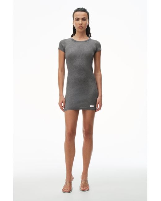 Alexander Wang Black Short Sleeve Loungewear Dress