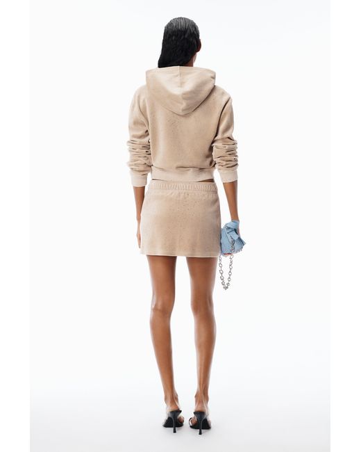 Alexander Wang Natural Mid Rise Mini Skort