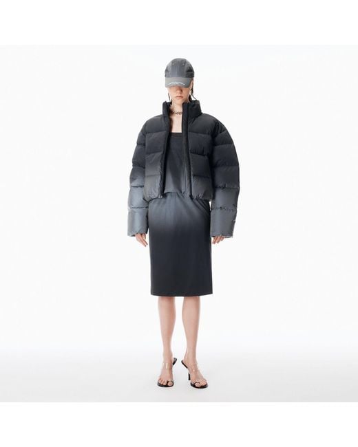 Alexander Wang Blue Reflective Gradient Puffer
