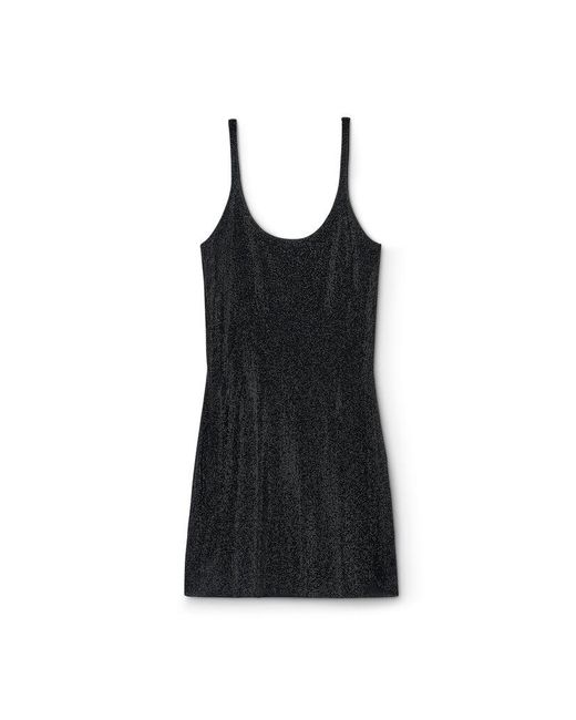 Alexander Wang Black Crystal Hotfix Dress