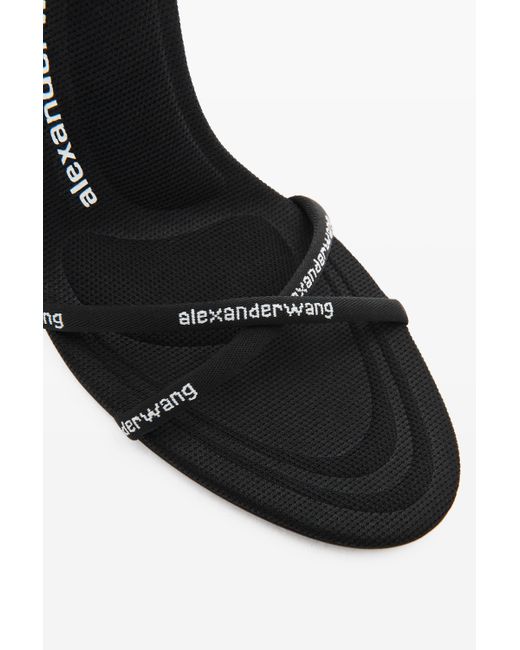 Alexander Wang Black Helix 105 Strappy High Heel Sandal
