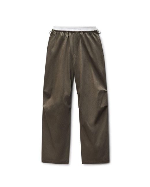 Alexander Wang Black Pre-Styled Mid-Rise Track Pant
