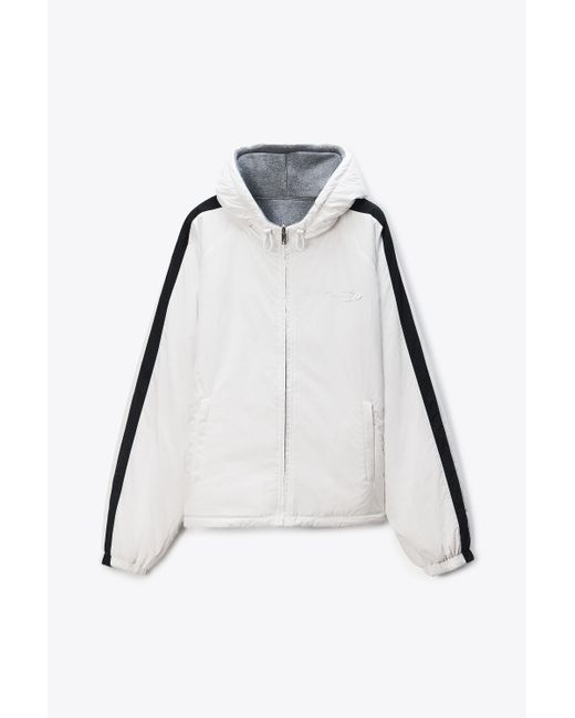 Alexander Wang White Black Reversible Track Jacket