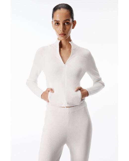 Alexander Wang Black Debossed Logo Fitted Pant