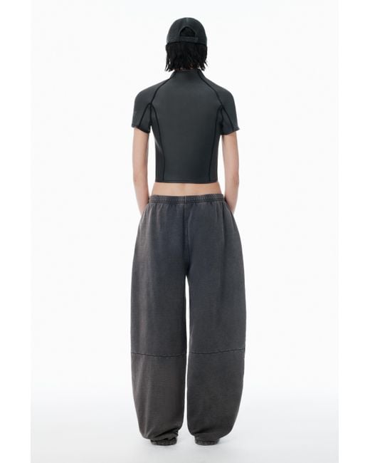 Alexander Wang Black Wide-leg Sweatpants