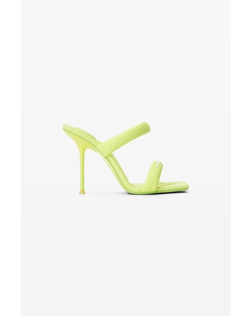 Alexander Wang Green Julie 105Mm Tubular Webbing Sandal