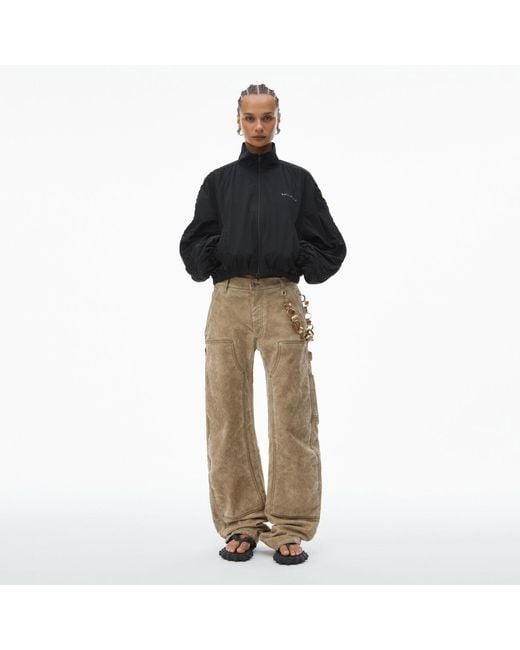 Alexander Wang Black Ruched Track Jacket