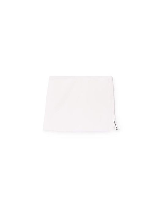Alexander Wang White Knit Logo Mini Skirt