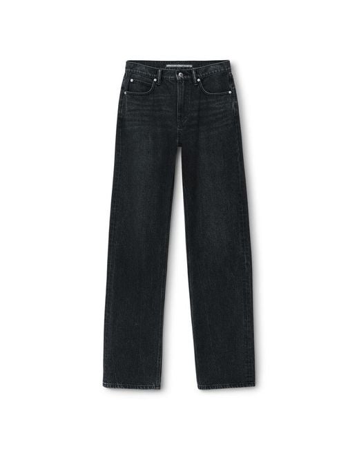 Alexander Wang Multicolor Ez Mid Rise Jeans With Logo Pocket