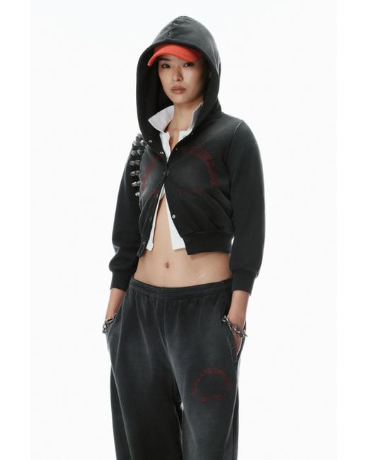 Alexander Wang Black Logo Oversized Sweatpants