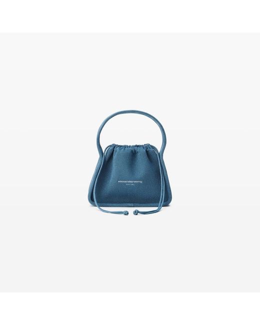 Alexander Wang Blue Reflective Knit Ryan Small Bag