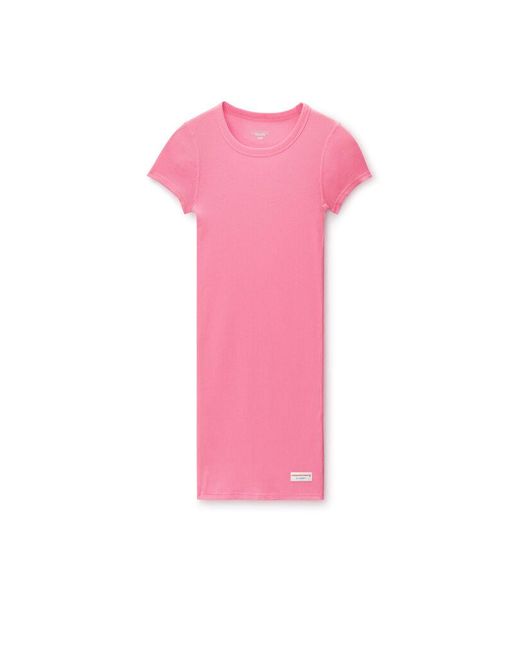 Alexander Wang Pink Short-Sleeve Loungewear Minidress