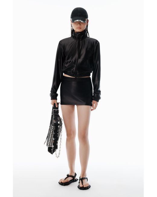 Alexander Wang Black Shrunken Zip-up Jacket