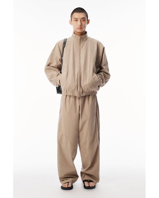 Alexander Wang Black Perforated Logo Mid Rise Track Pant