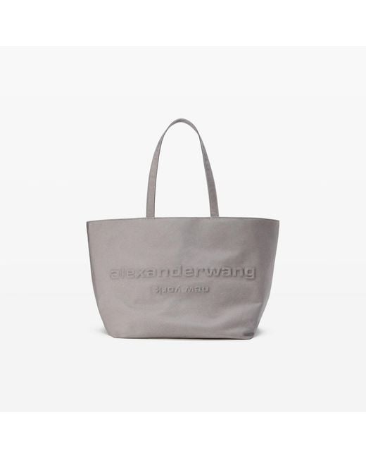 Alexander Wang Gray Canvas Punch Large Tote