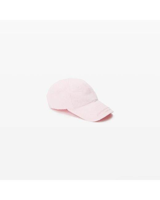 Alexander Wang Pink Distressed Baseball Cap