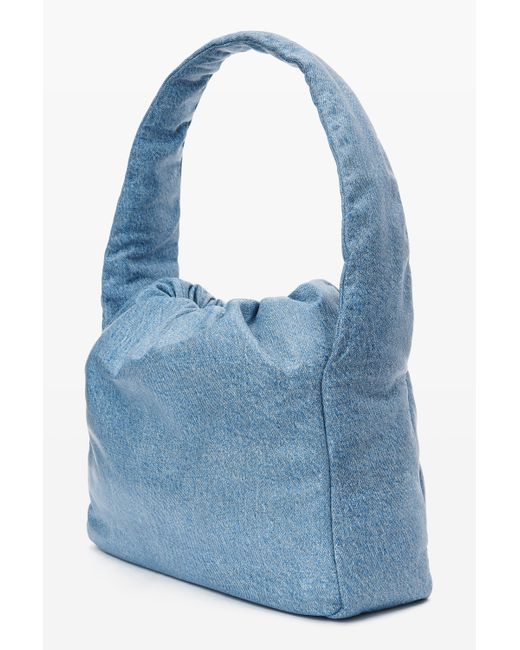 Alexander Wang Blue Ryan Puff Large Bag In Trompe-l'oeil