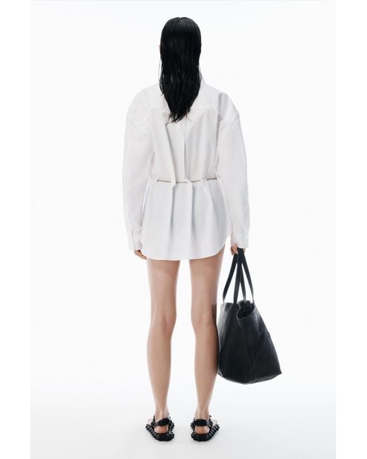 Alexander Wang White Button Up Shirt With Hardware