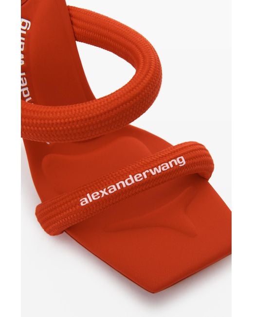 Alexander Wang Red Julie 105mm Nylon Tubular Sandal