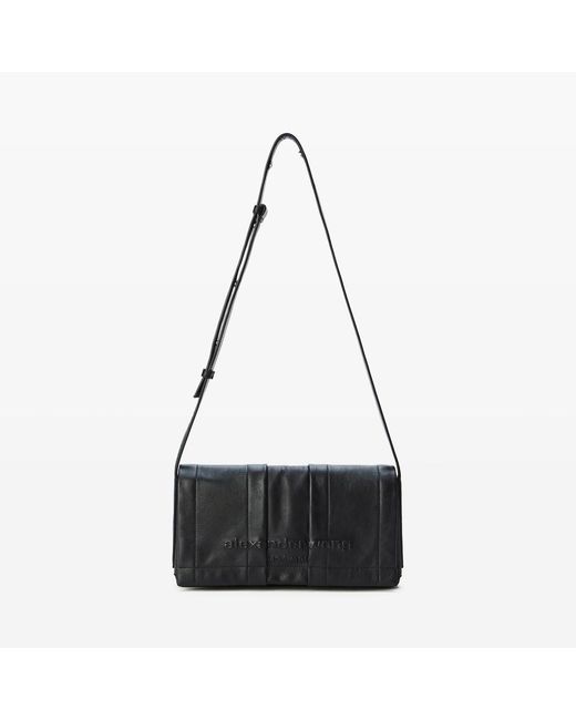 Alexander Wang Black Pack Medium Flap Crossbody Bag