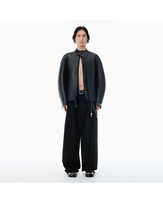 Alexander Wang Black Scuba Moto Jacket for men