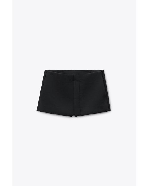 Alexander Wang Black Mid-Rise Mini Skort
