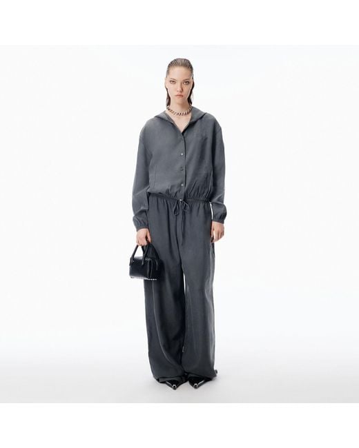 Alexander Wang Blue Mid-Rise Trackpant