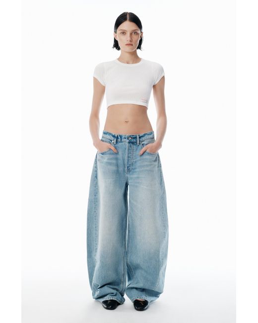 Alexander Wang Blow Up Bleach Blue Mid-rise Jeans | Lyst