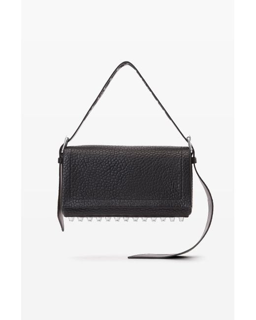 Alexander Wang White Ricco Medium Flap Bag In Lambskin Leather