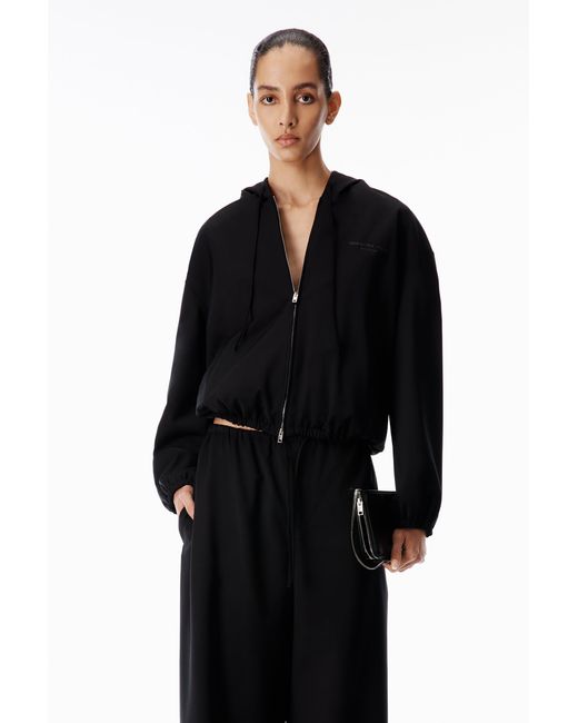 Alexander Wang Black Zip Up Hoodie