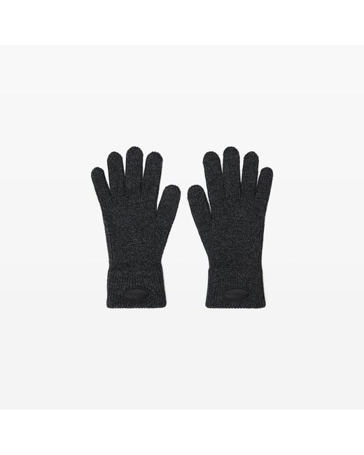 Alexander Wang Black Dome Logo Gloves