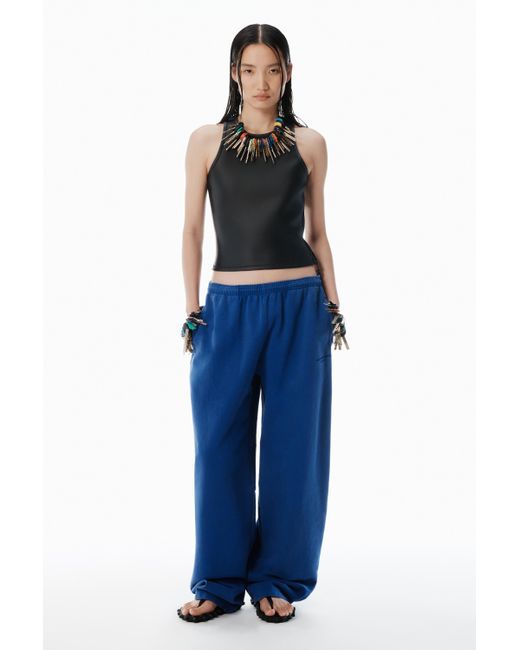 Alexander Wang Blue Wide-leg Sweatpants