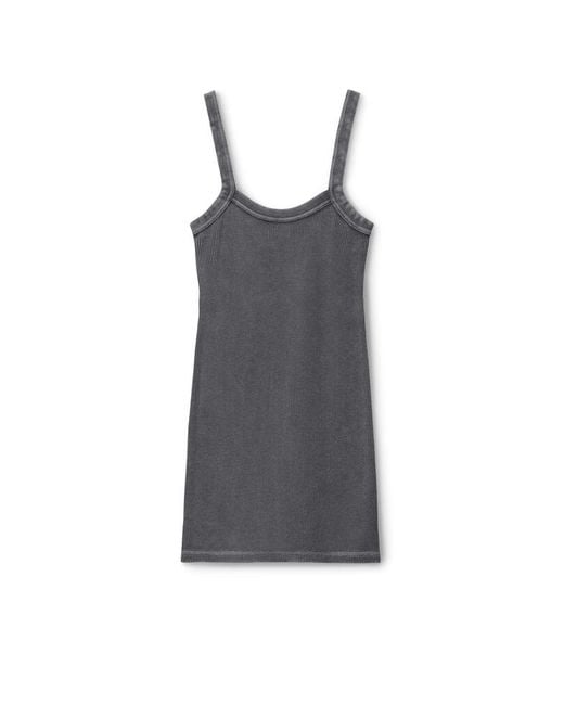 Alexander Wang Blue Waffle-Knit Cami Dress