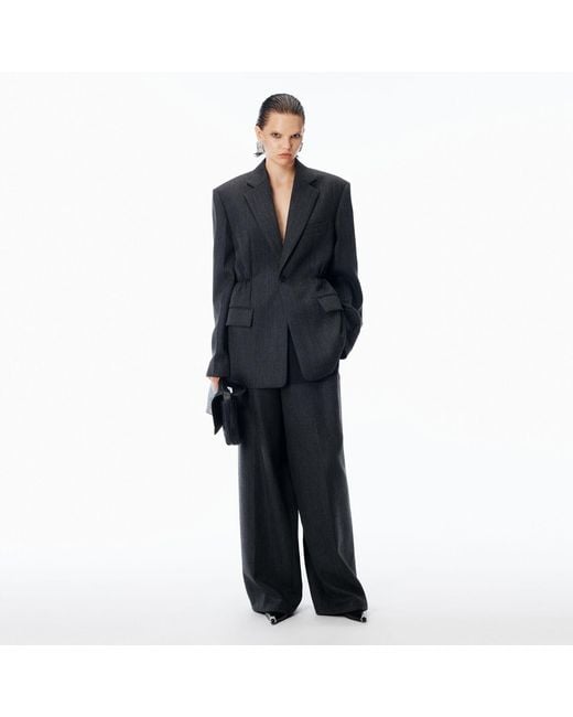 Alexander Wang Blue Oversized Blazer